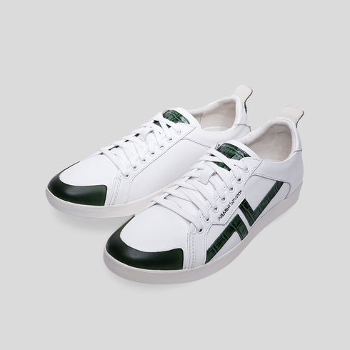 PS-758 WHT/GRNcroco